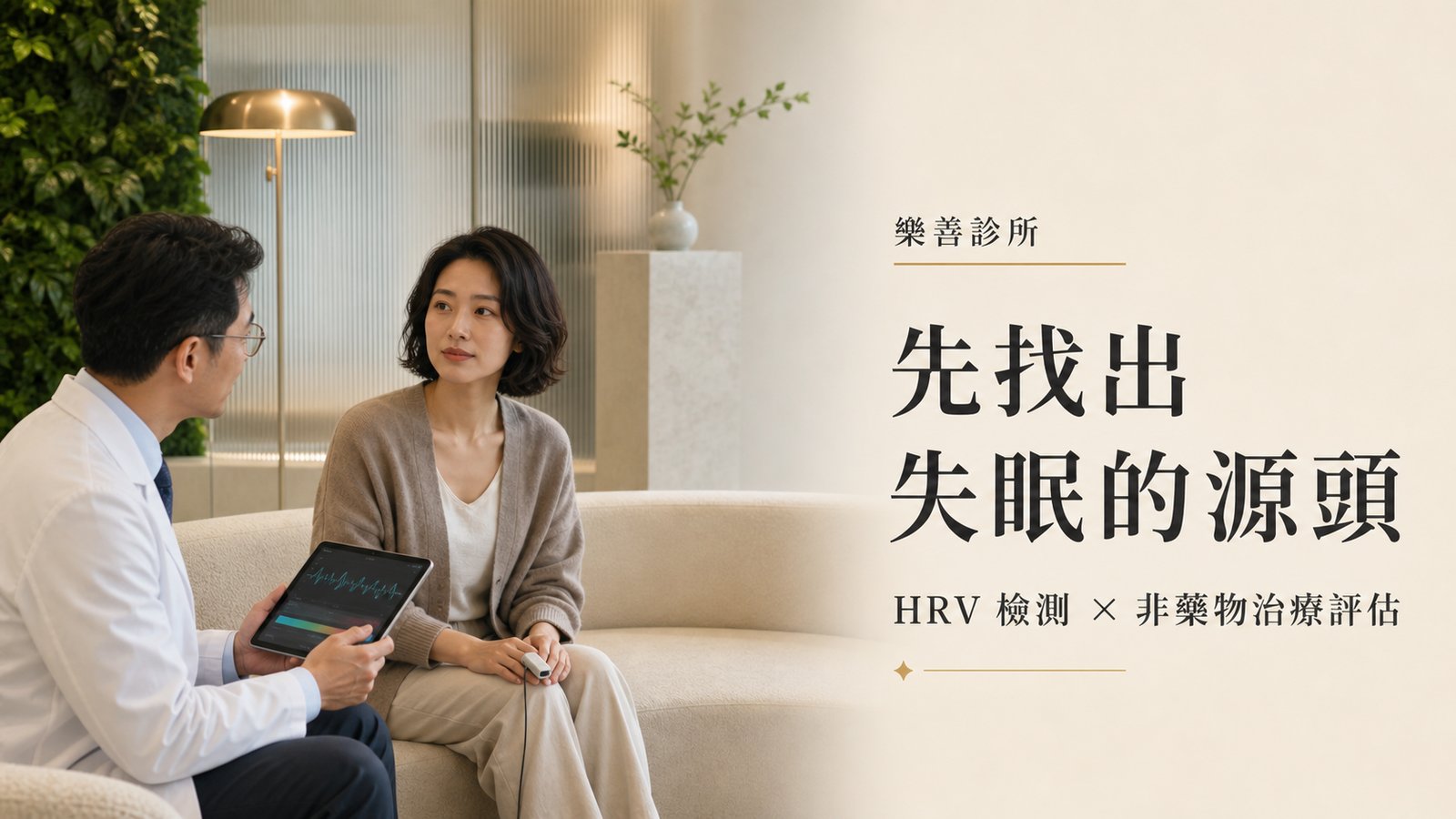 先找出失眠的源頭：HRV 自律神經檢測與非藥物治療評估｜台北內湖樂善診所